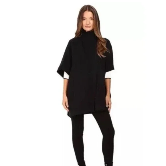 THEORY Palomina Plumose Knit Poncho Sweater - Picture 1 of 7